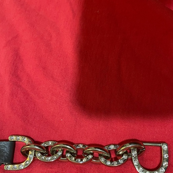 2 of Brown Leather and Gold Chain Womens Belt bracelet - Picture 14 of 16